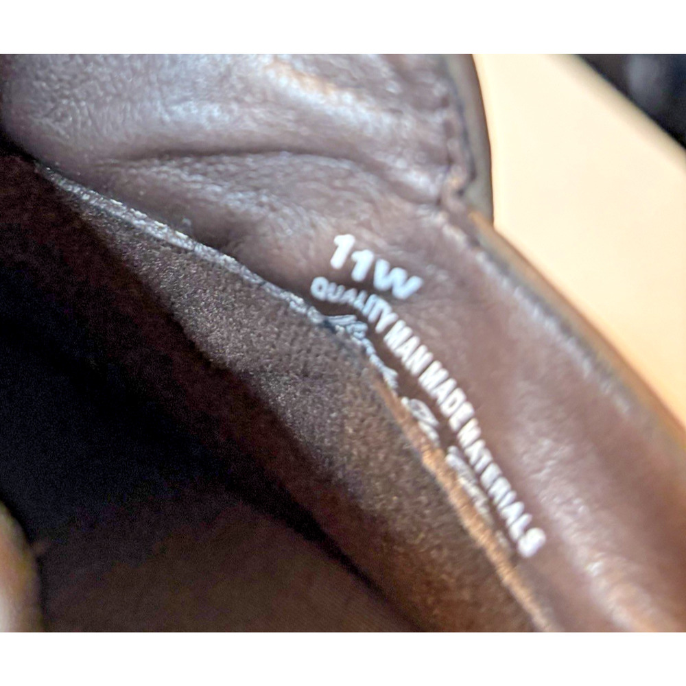 Easy Street Dawnta Brown Synethetic Ankle Boots Women's Size 11W Side Zipper - Picture 7 of 9